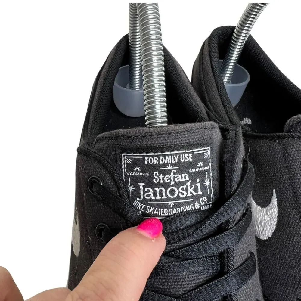 Nike Stefan Janoski Canvas GS Black Skateboarding Sneakers 654861 Youth 6Y
